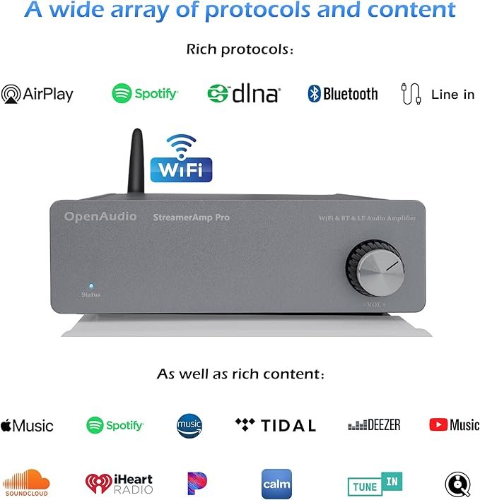 StreamerAmp Pro support three available Wi-Fi Audio protocols-2