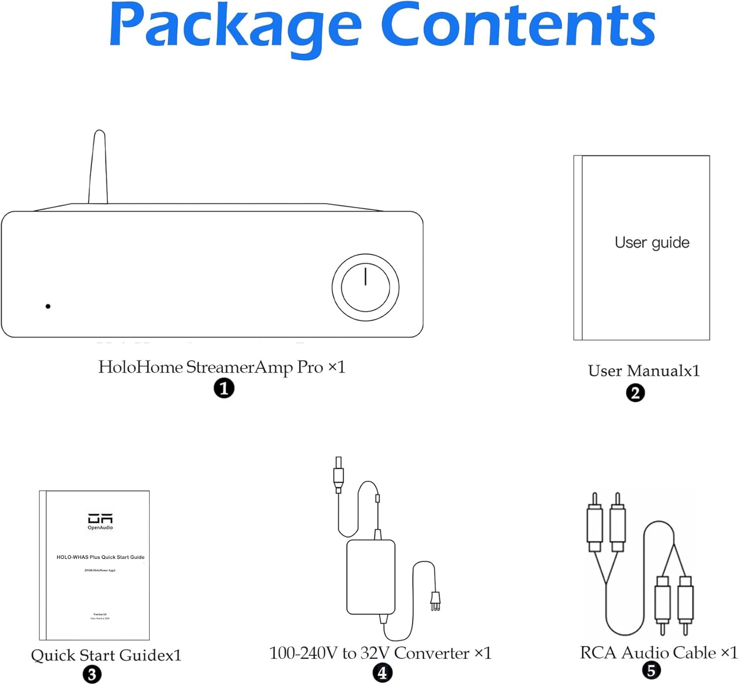 StreamerAmp Pro package contents